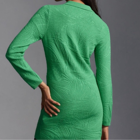 BY ANTHROPOLOGIE LONG-SLEEVE POLO SWEATER MINI DRESS - Picture 3 of 8